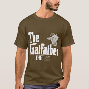 農家おもしろいヤギパパ農場用ヤギ農場動物 Tシャツ