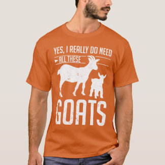 農家おもしろいヤギ恋人農業動物ヤギ Tシャツ