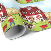 農家および納屋 ラッピングペーパー (ロールコーナー)