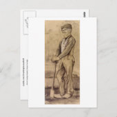 農家がスペードに傾く、ヴィンセント・ヴァン・ゴッホ ポストカード (正面/裏面)