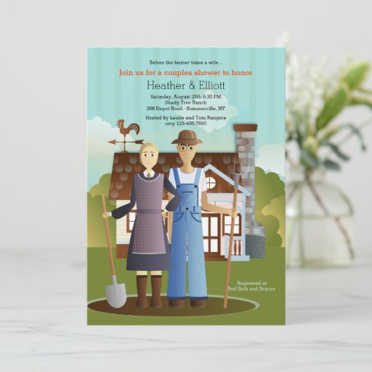 農家が妻に招待状する前に 招待状 (スタンド正面)