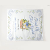 農家が市場のブライダルシャワーを背景に タペストリー (正面(横))