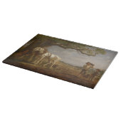 農家が畑で休む カッティングボード (角)