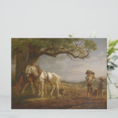 農家が畑で休む カード (スタンド正面)