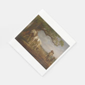 農家が畑で休む スタンダードランチョンナプキン (角)