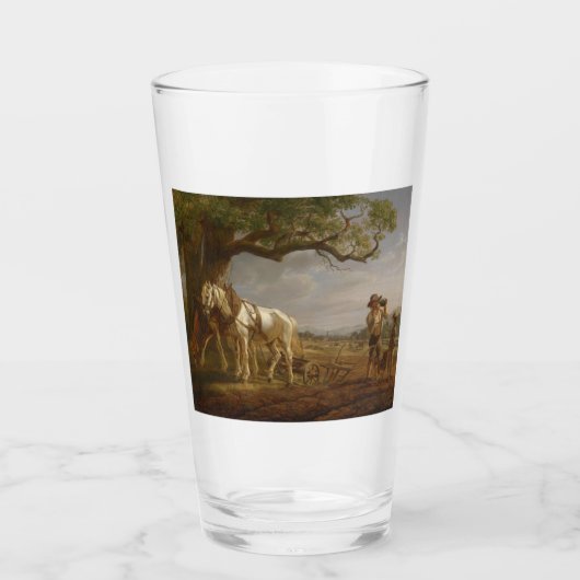 農家が畑で休む タンブラーグラス (正面)