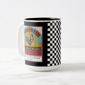 農家で名鶏の生活がより良い ツートーンマグカップ (正面左)