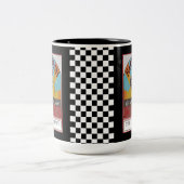 農家で名鶏の生活がより良い ツートーンマグカップ (中央)