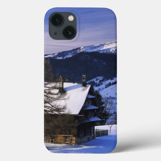 農家とリギ山とピラトゥス山、 Case-Mate iPhoneケース (裏面)