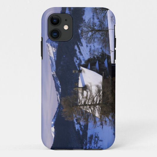 農家とリギ山とピラトゥス山、 Case-Mate iPhoneケース (裏面)