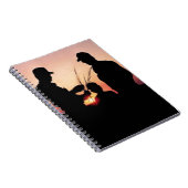 農家と夕日 ノートブック (右側)