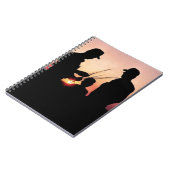 農家と夕日 ノートブック (左側)