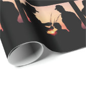 農家と夕日 ラッピングペーパー (ロールコーナー)