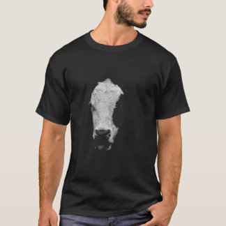 農家と牧場主のための牛愛好家の顔 Tシャツ