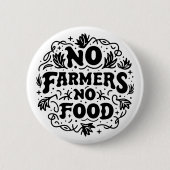 農家なしサポート農家 缶バッジ (正面)