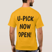 農家のかかしのシャツ、ファームサイン入りtシャツ tシャツ (裏面)