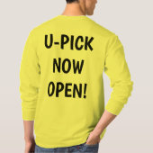農家のかかしのシャツ、ファームサイン入りtシャツ tシャツ (裏面)