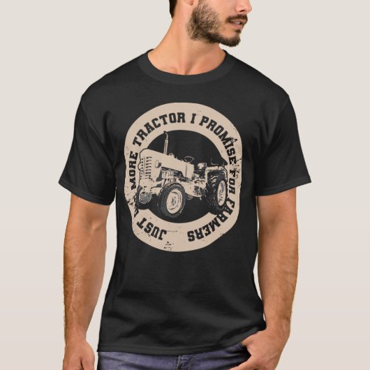 農家のためのもう一台トラクターを約束します Tシャツ (正面)