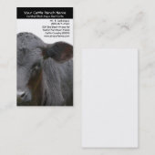 農家のためのアンガス牛クローズアップの写真 名刺 (正面/裏面)