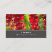 農家のための熟した赤いフルーティーのカラントなアンサンブル 名刺 (正面)