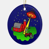 農家のエイリアンの外転 セラミックオーナメント (左)