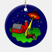 農家のエイリアンの外転 セラミックオーナメント (裏面)