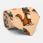 農家のキツネ、パターン（の模様が）あるなタイ ネクタイ (ロール)