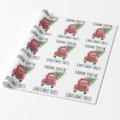 農家のクリスマスの包装紙 ラッピングペーパー (アンロールド)