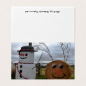 農家のクリスマスグリーティングカード (外部フラット)