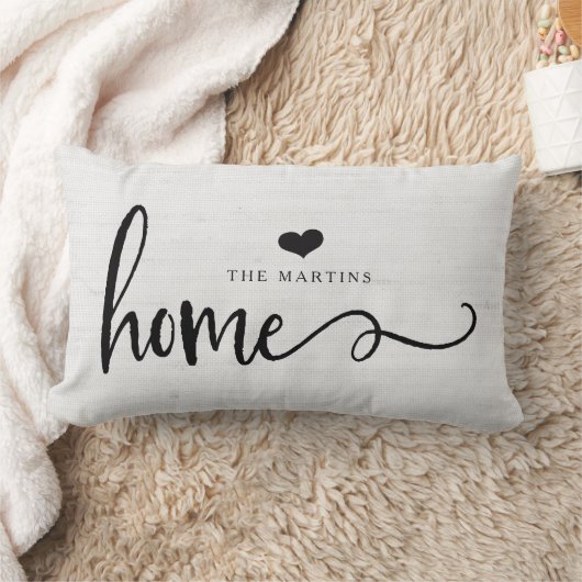 農家のスタイルの灰色のリネン一見|の家 ランバークッション (ブランケット)