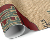 農家のスタイルの穀物袋デザイン ラッピングペーパー (ロールコーナー)