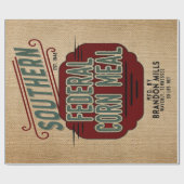 農家のスタイルの穀物袋 ラッピングペーパー (フラット)