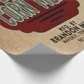 農家のスタイルの穀物袋 ラッピングペーパー (角)