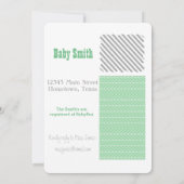 農家のベビーシャワー牛招待状 招待状 (裏面)