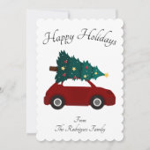 農家のホリデーカード 招待状 (正面)