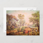 農家のホームハーベストポストカード ポストカード (正面/裏面)