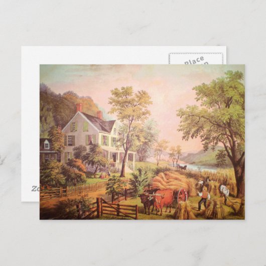 農家のホームハーベストポストカード ポストカード (正面/裏面)