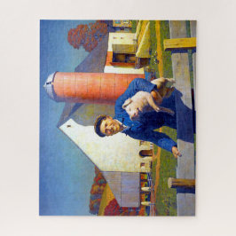 農家のポートレートNCワイエス1943アメリカーナアート ジグソーパズル