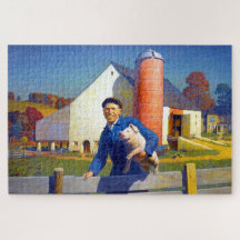 農家のポートレートNCワイエス1943アメリカーナアート