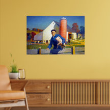 農家のポートレートNCワイエス1943アメリカーナアート