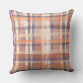 農家のモノグラムプライド葉オレンジ色の紫のクリーム クッション (裏面)