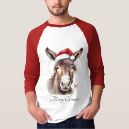農家のロバのクリスマスストリートウェア Tシャツ