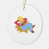 農家の人 セラミックオーナメント (左)