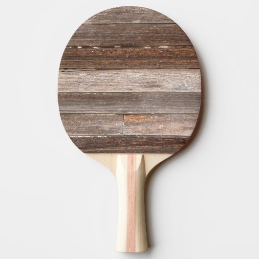農家の古い風化した木造の外壁 卓球ラケット (裏面)