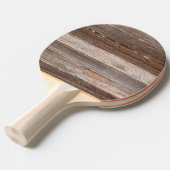農家の古い風化した木造の外壁 卓球ラケット (正面アングル)