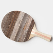 農家の古い風化した木造の外壁 卓球ラケット (横)