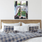 農家の台所の窓 キャンバスプリント (インサイチュ (寝室))