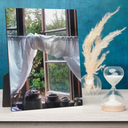 農家の台所の窓 フォトプラーク (側面)