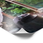 農家の台所の窓 フォトプリント (角)