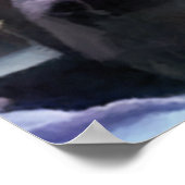 農家の台所の窓 ポスター (角)